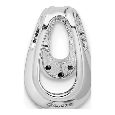 Sterling Silver CZ Slide Pendant – view 5