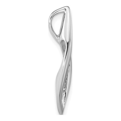 Sterling Silver Diamond Slide Pendant – view 3