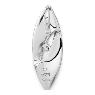 Sterling Silver Diamond Slide Pendant – view 5