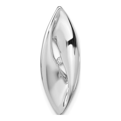 Sterling Silver Diamond Slide Pendant
