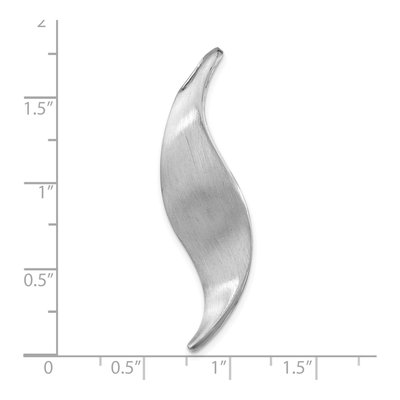 Sterling Silver Curved Slide Pendant – view 4