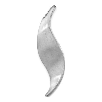 Sterling Silver Curved Slide Pendant