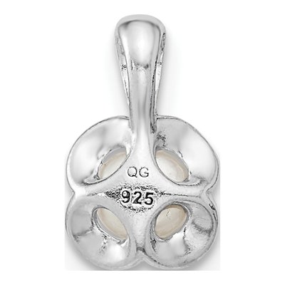 Sterling Silver Freshwater Cultured Pearl Flower Pendant – view 4