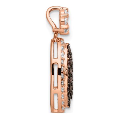 Rose Gold-Plated Sterling Silver CZ Pendant – view 3