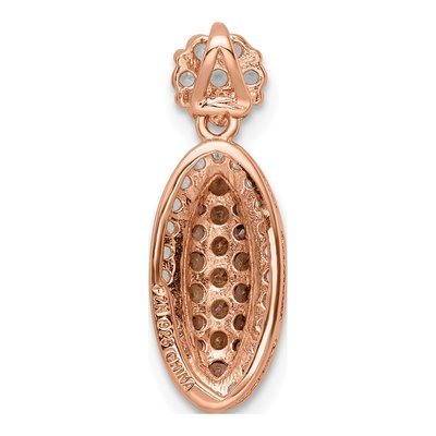 Rose Gold-Plated Sterling Silver CZ Pendant – view 5