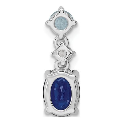 Sterling Silver CZ Glass Pendant – view 5