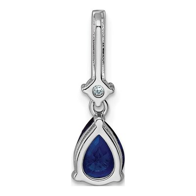 Sterling Silver CZ Glass Pendant – view 4