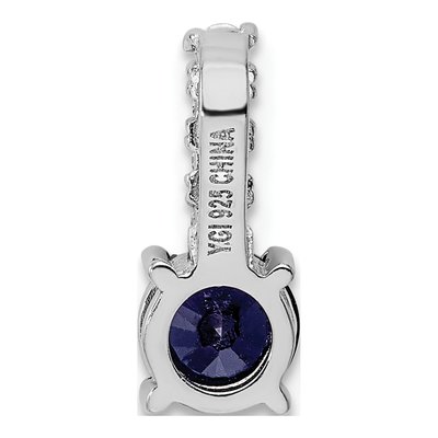 Sterling Silver CZ Pendant – view 5