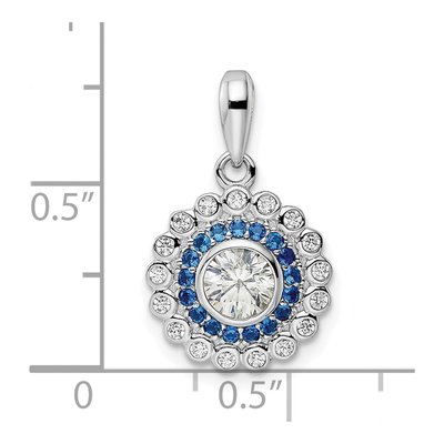 Sterling Silver CZ Pendant – view 4