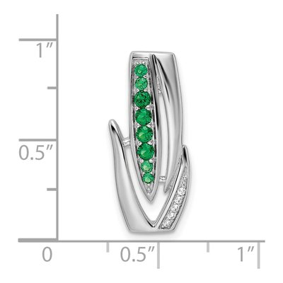 Sterling Silver CZ Slide Pendant – view 4