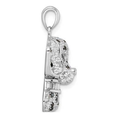 Sterling Silver CZ Dalmatian Pendant – view 3