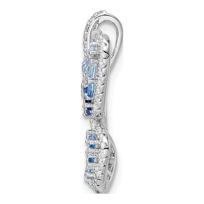 Sterling Silver CZ Butterfly Pendant – view 3