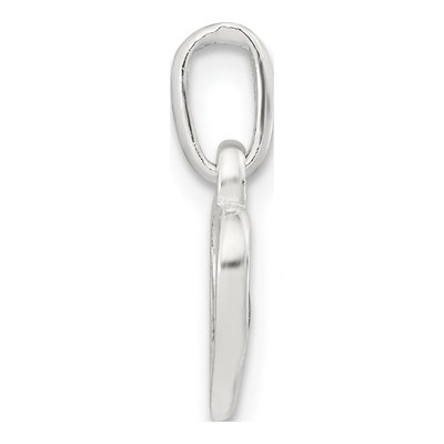 Sterling Silver Girls' Open Hearts Pendant – view 3