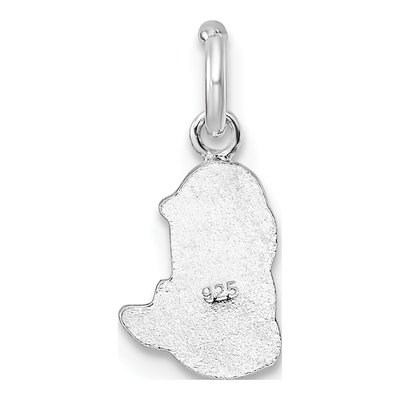 Sterling Silver Girl's Enamel Mermaid Pendant – view 5