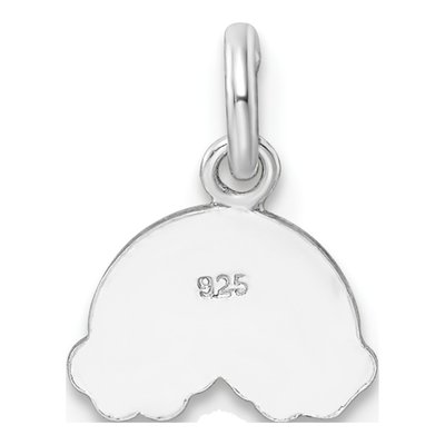 Sterling Silver Girls' Enamel Rainbow Pendant – view 5