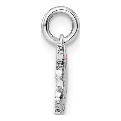 Sterling Silver Girls' Enamel Unicorn Pendant – view 3