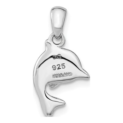 Rose Gold-Plated Sterling Silver Girls' Dolphin Pendant – view 5