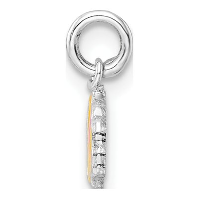Sterling Silver Girls' Enamel Shell Pendant – view 3