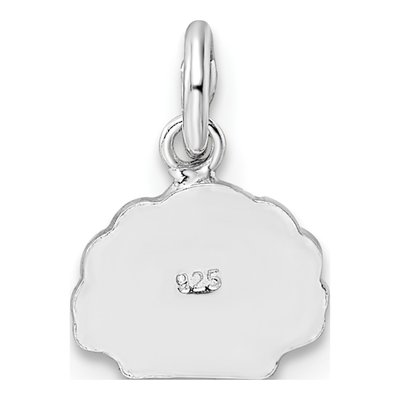 Sterling Silver Girls' Enamel Shell Pendant – view 5