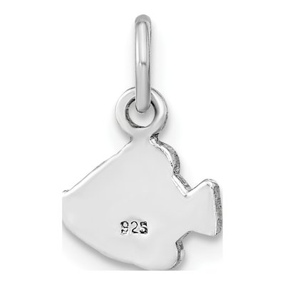 Sterling Silver Girls' Enameled Fish Pendant – view 5