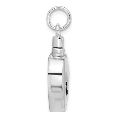 Sterling Silver Cat Ash Holder Heart Pendant – view 3