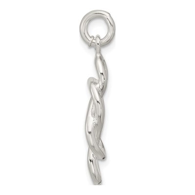 Sterling Silver Double Fancy Knot Pendant – view 3
