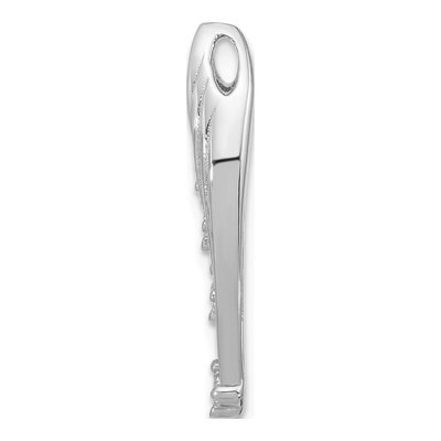 Sterling Silver CZ Layered Slide Pendant – view 2