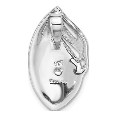 Sterling Silver Abalone Oval Slide Pendant – view 3