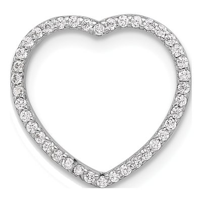 Rose Gold-Plated Sterling Silver CZ 3-Piece Interchangeable Heart Pendant – view 4
