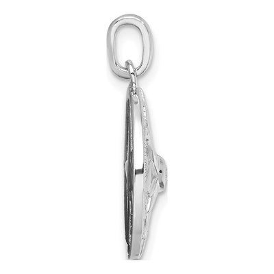 Sterling Silver CZ Compass Pendant – view 3
