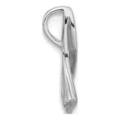 Sterling Silver Floral Leaf Charm – view 2