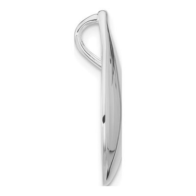 Sterling Silver Teardrop Slide Pendant – view 2