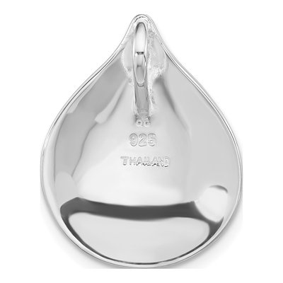 Sterling Silver Teardrop Slide Pendant – view 3