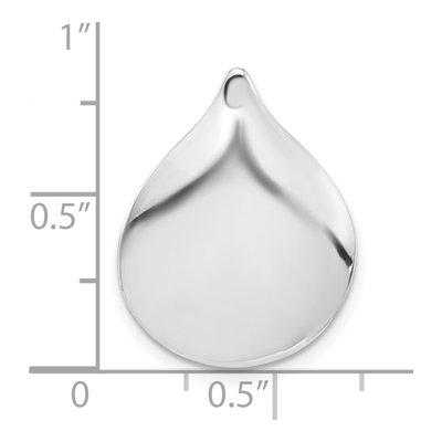 Sterling Silver Teardrop Slide Pendant – view 4