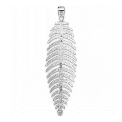 Sterling Silver Moveable Leaf Pendant – view 3