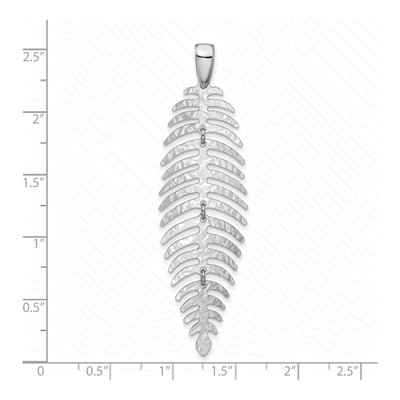 Sterling Silver Moveable Leaf Pendant – view 4