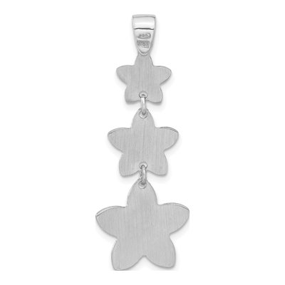 Sterling Silver Beaded Flower Pendant – view 3