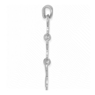 Sterling Silver Beaded Butterfly Pendant – view 2