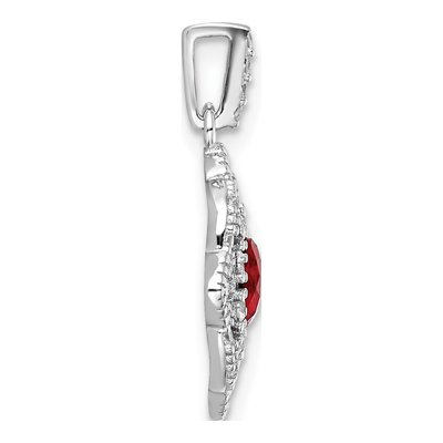 Sterling Silver CZ Vintage Pendant – view 3