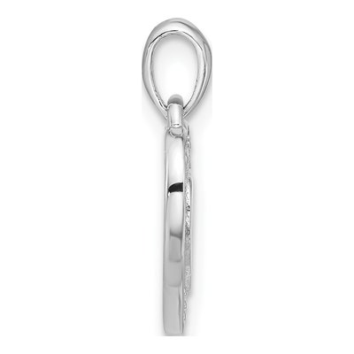 Sterling Silver Crystal Girls' Rainbow Heart Pendant – view 3