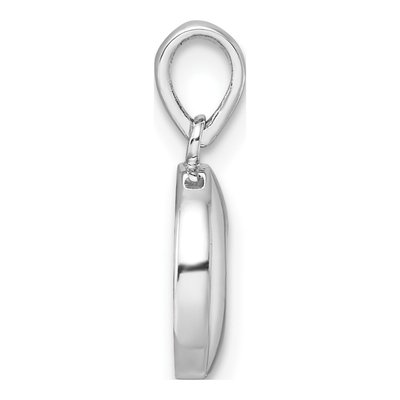 Sterling Silver Girls' Pink Enamel Heart Pendant – view 3