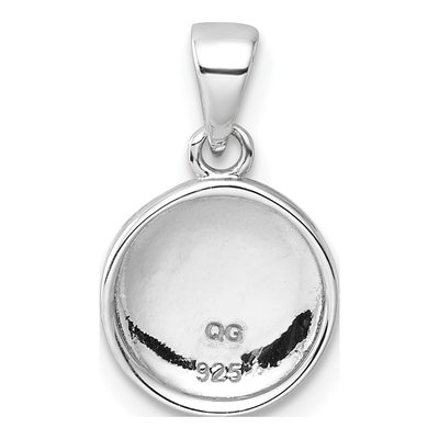 Sterling Silver Girls' Pink Enamel Heart Pendant – view 4