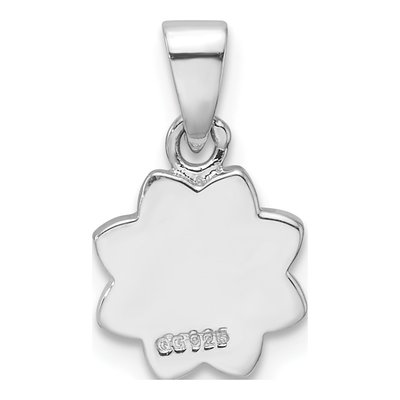 Sterling Silver Smiling Sun for Kids Pendant – view 4