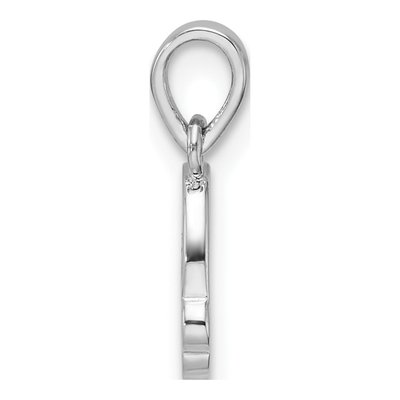 Sterling Silver Girls' Enamel Rainbow Pendant – view 3