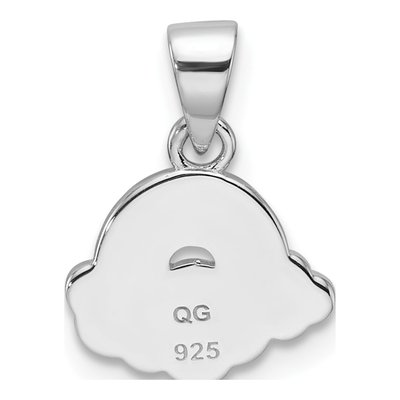 Sterling Silver Girls' Enamel Rainbow Pendant – view 4