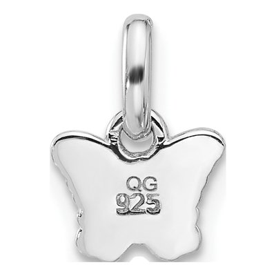 Sterling Silver Children's Small Enamel Butterfly Pendant – view 4
