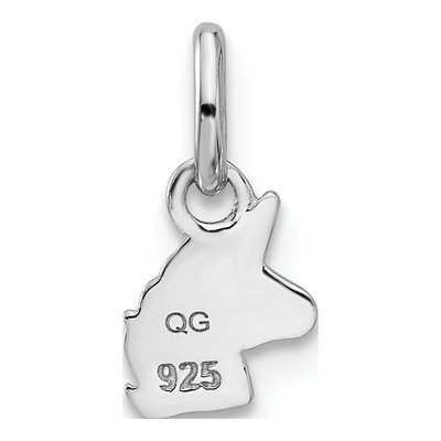 Sterling Silver Girls' Enamel Unicorn Pendant – view 4