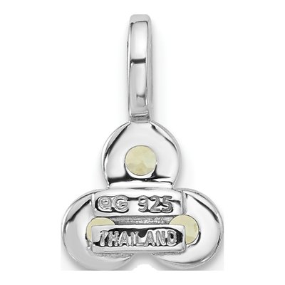 Sterling Silver Peridot Pendant – view 3