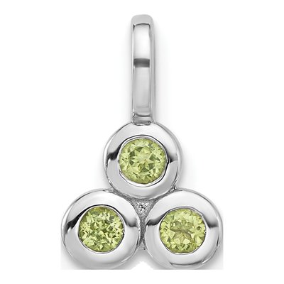 Sterling Silver Peridot Pendant