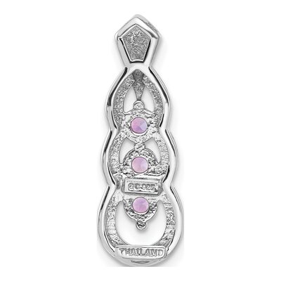 Sterling Silver Amethyst Slide Pendant – view 3